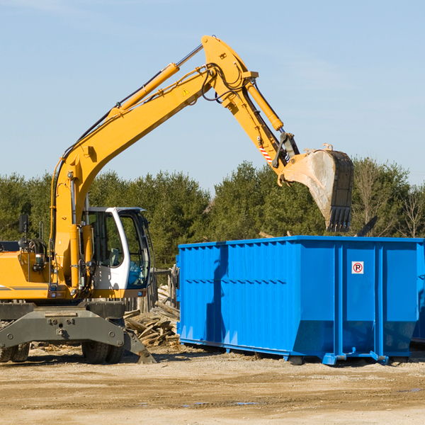 how many times can i have a residential dumpster rental emptied in Skyline Minnesota